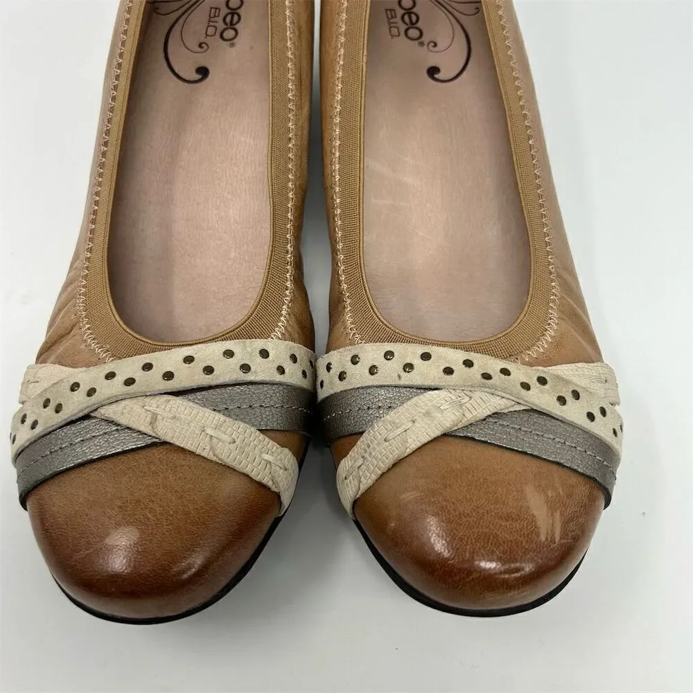 Abeo Bio Nellie Women's Orthopedic Casual Slip On Wedges Size 10 Neutral